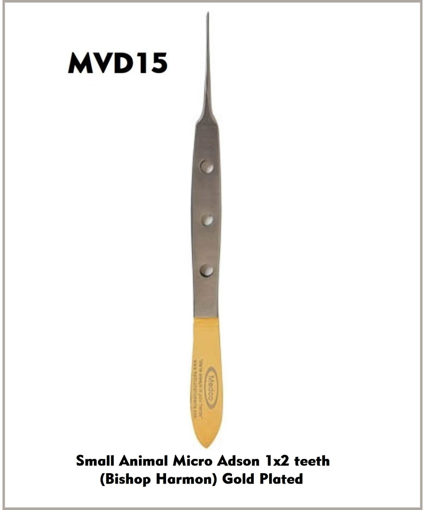 Small Animal Micro Adson 1x2 teeth (Bishop Harmon)