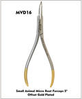 Micro Root Forceps with 90° Angle 5" GOLD HANDLES