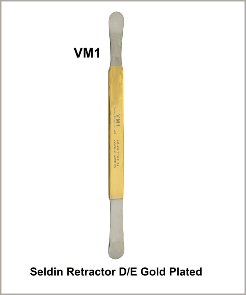 Seldin Retractor D/E Gold Plated