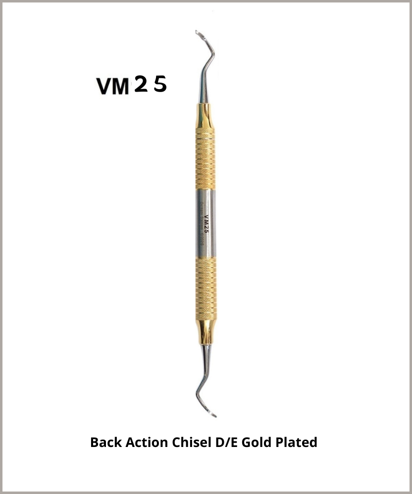 Back Action Chisel D/E Gold Plated