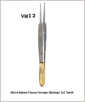 Micro Adson Tissue Forceps (Bishop) 1x2 Teeth