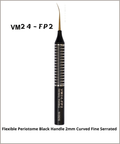 Flexible Periotome Black Handle 2mm Curved Fine Serration