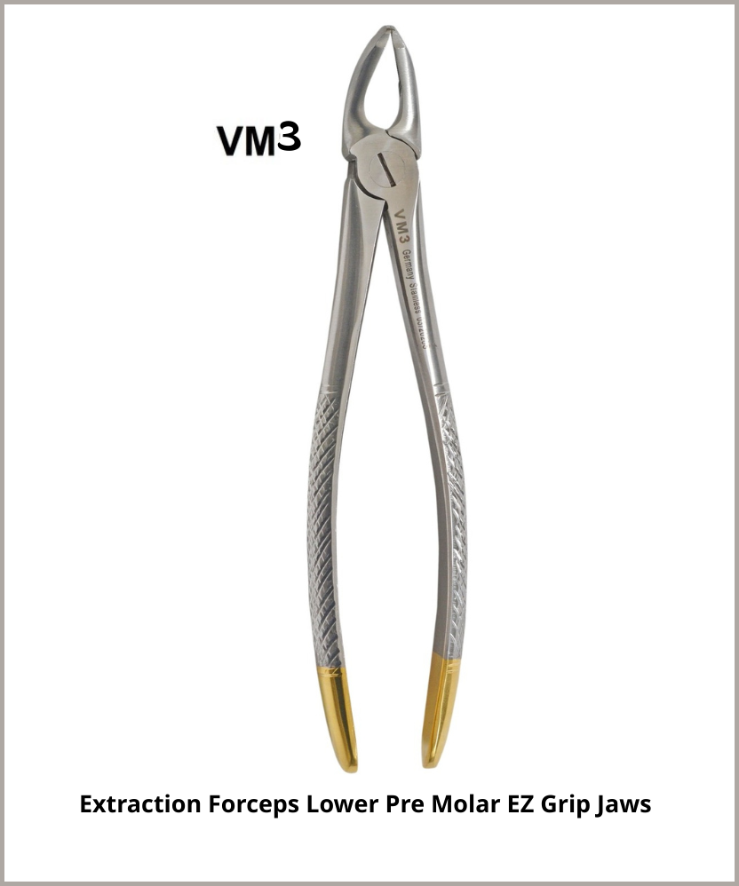Extraction Forceps Lower Pre Molar EZ Grip Jaws