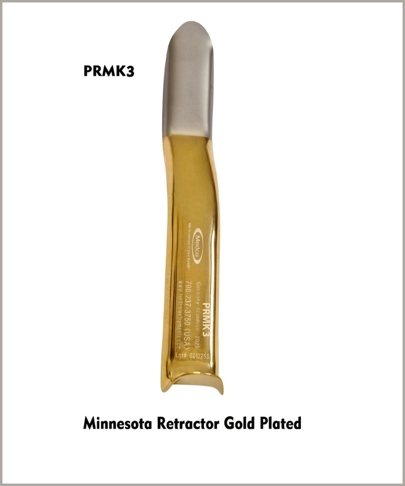 Minnesota Retractor Gold Plated