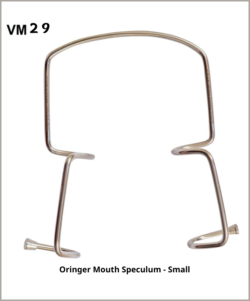 Oringer Mouth Speculum - Small Gold Plated