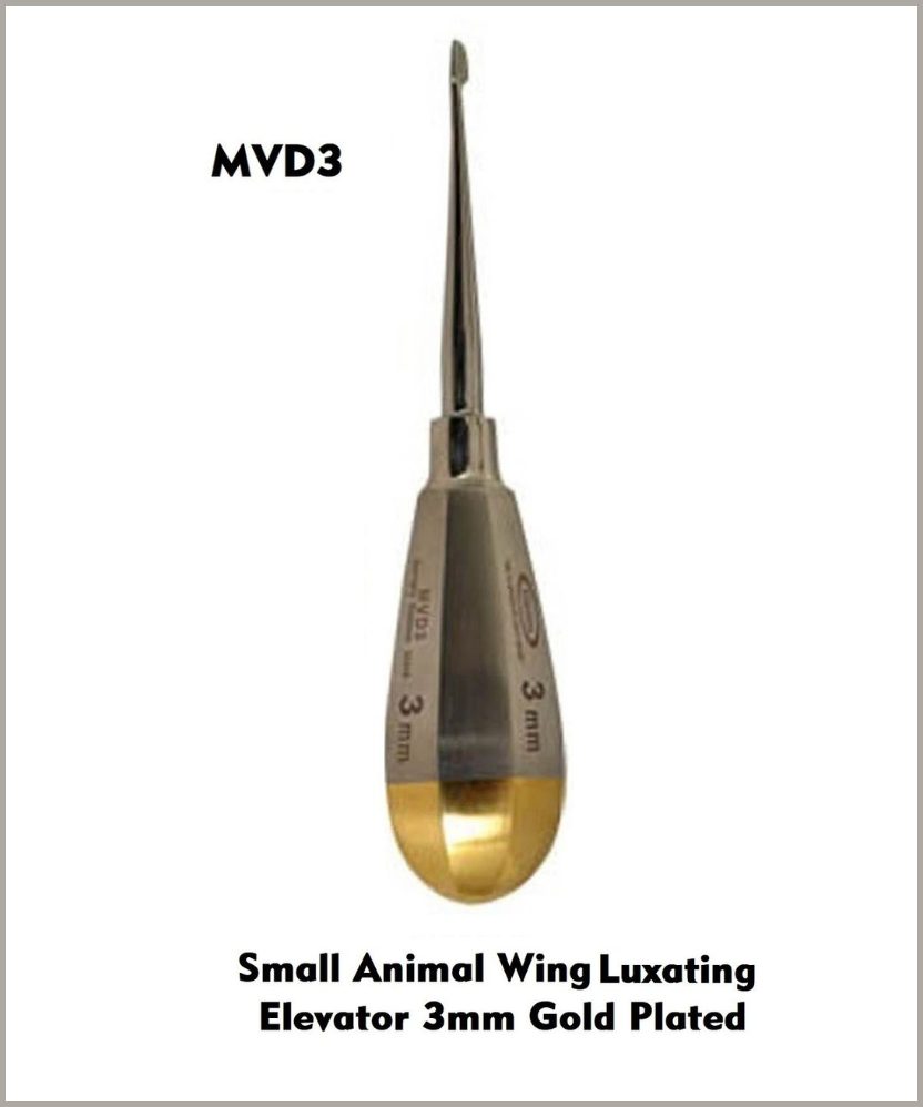 Small Animal Wing Luxating Elevator 3mm Plain