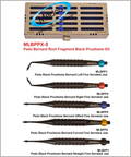 Bernard Root Fragment Black Proxitome Kit of 5, with Metal Case Left, Right, Straight, Curved, Offset